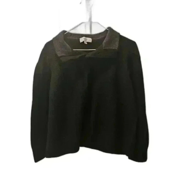 Turnbury Extra Fine Merino Wool Sweater - Black 3XT - Picture 1 of 6
